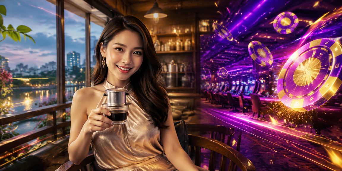 Người dùng tại Hà Nội truy cập nền tảng cá cược trực tuyến qua thiết bị di động bên tách cà phê